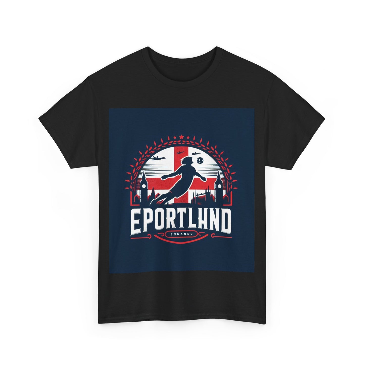 Flag Village England Sporting Flag T-SHIRT Heavy Cotton Tee GBR0003