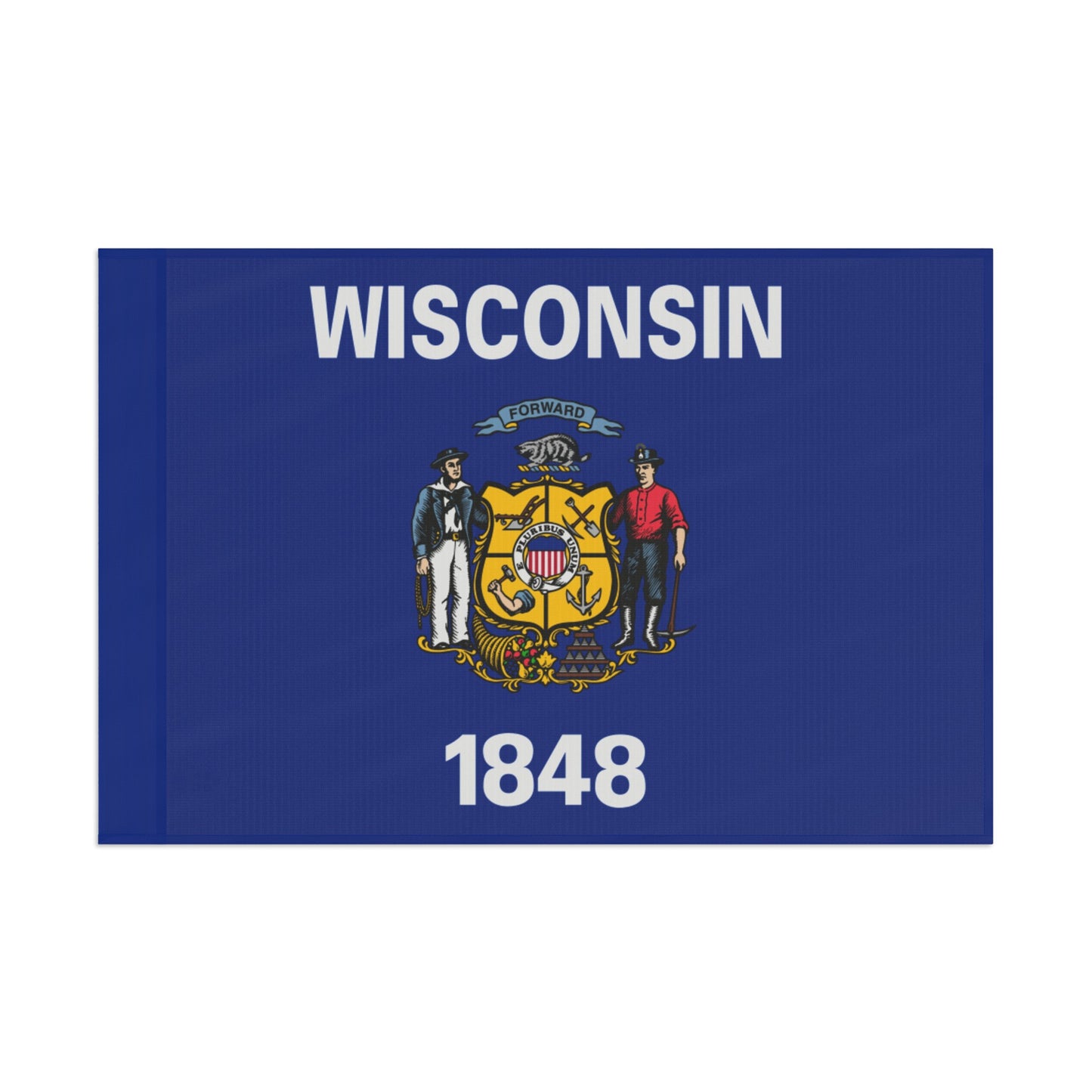 Flag Village USA Wisconsin State Flag 18" x 12" / 36" x 24" / 60" x 36"