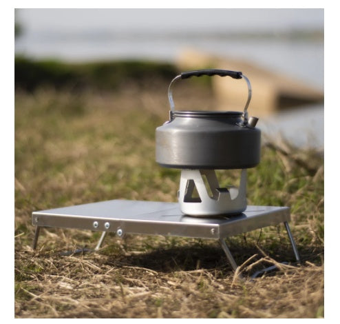 Flag Village Folding Japanese Style Insulated Table Camping Stove Holder