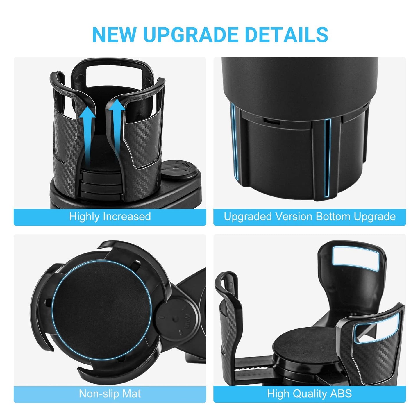 Flag Village Auto Tools Car Drinking Bottle Holder 360 Degrees Rotatable Water Cup Holder Sunglasses Phone Organizer Storage Car Interior Accessories