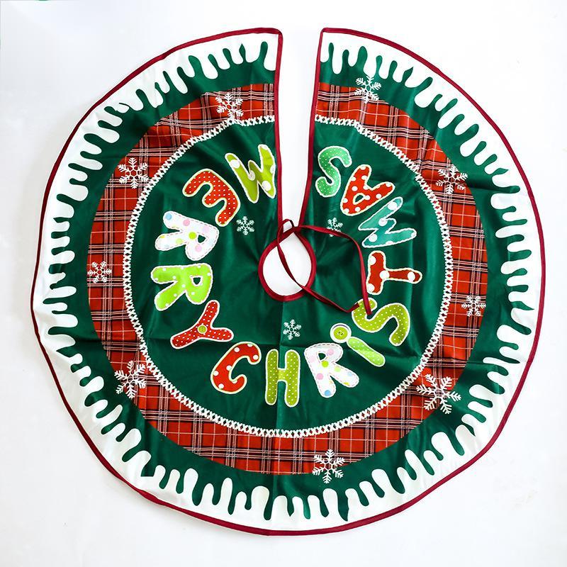 Flag Village Christmas tree skirt Christmas tree decorations Christmas gifts Christmas scene matching