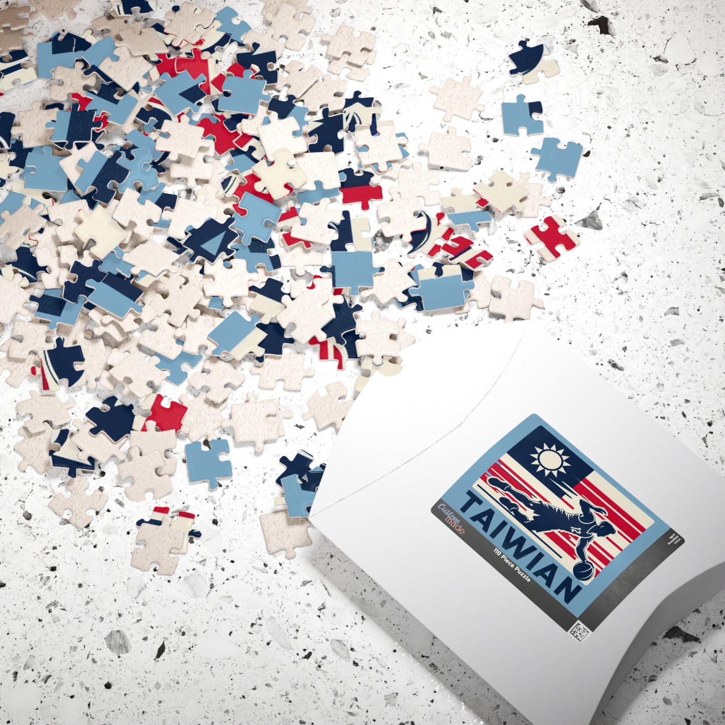 Flag Village Taiwan Sporting Flag Puzzle (110, 252, 520, 1014-piece) TWN0002