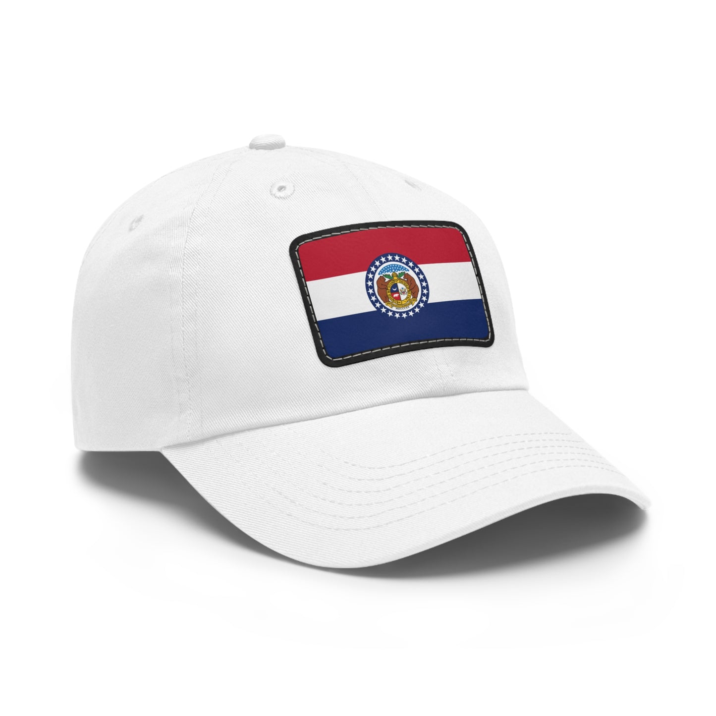 Flag Village USA Missouri State Flag Hat Cap with Leather Patch