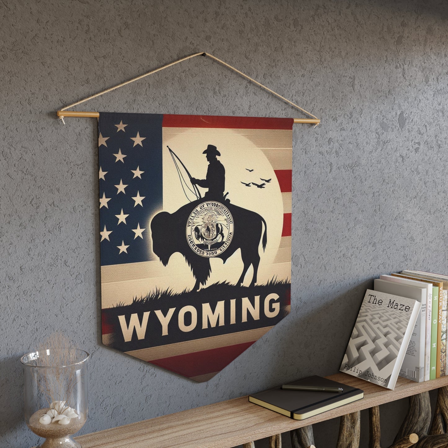 Flag Village Wyoming State Flag Pennant Sporting Home Wall decoration WY0002