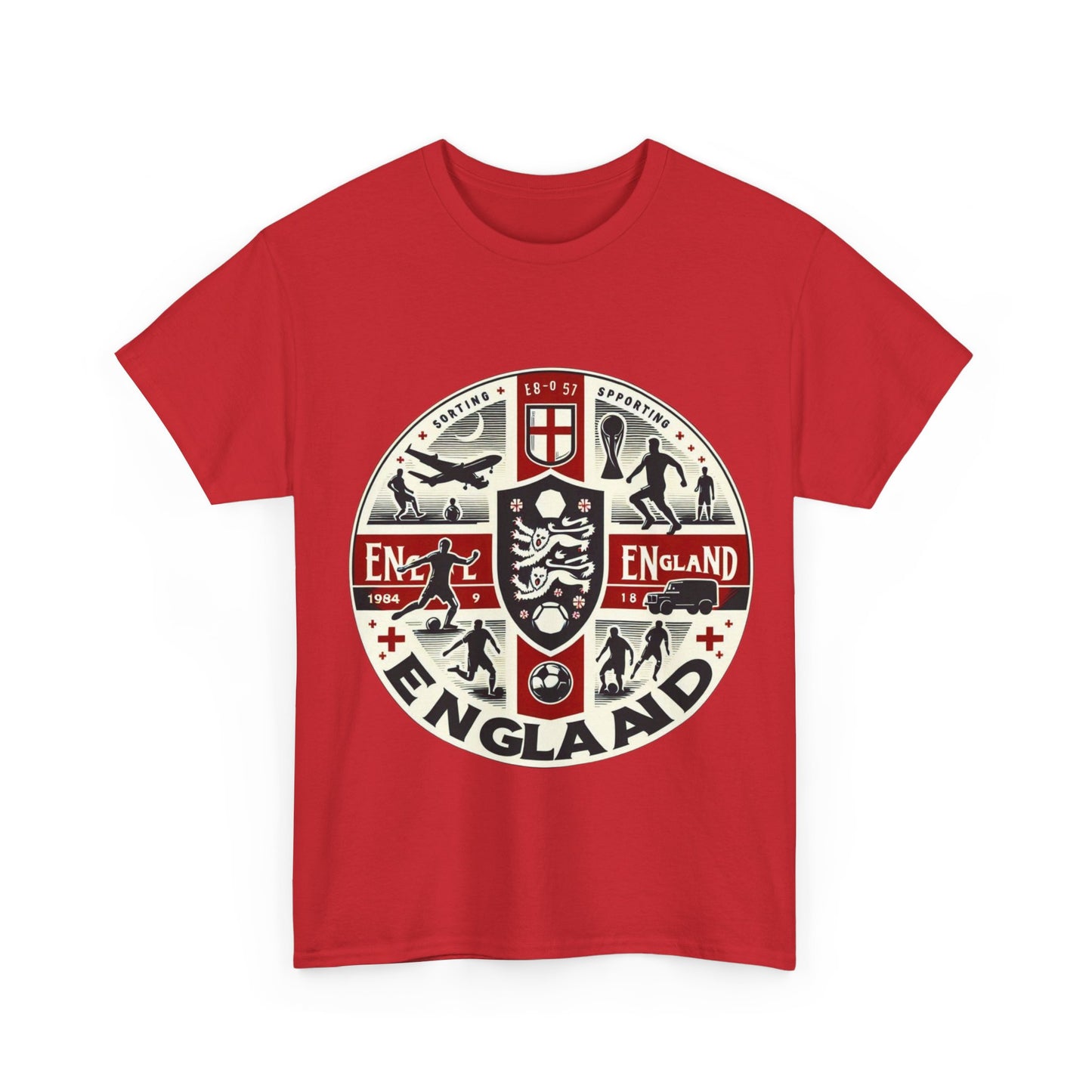 Flag Village England Sporting Flag T-SHIRT Heavy Cotton Tee GBR0006