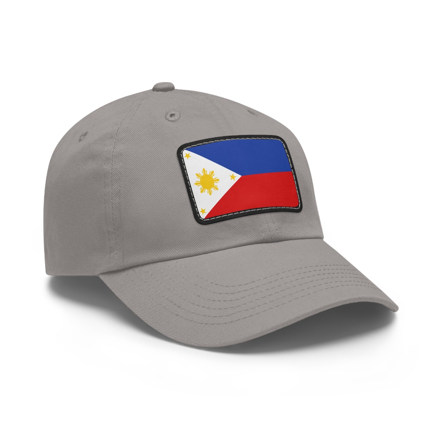 Flag Village Philippines Flag Hat Cap with Leather Patch
