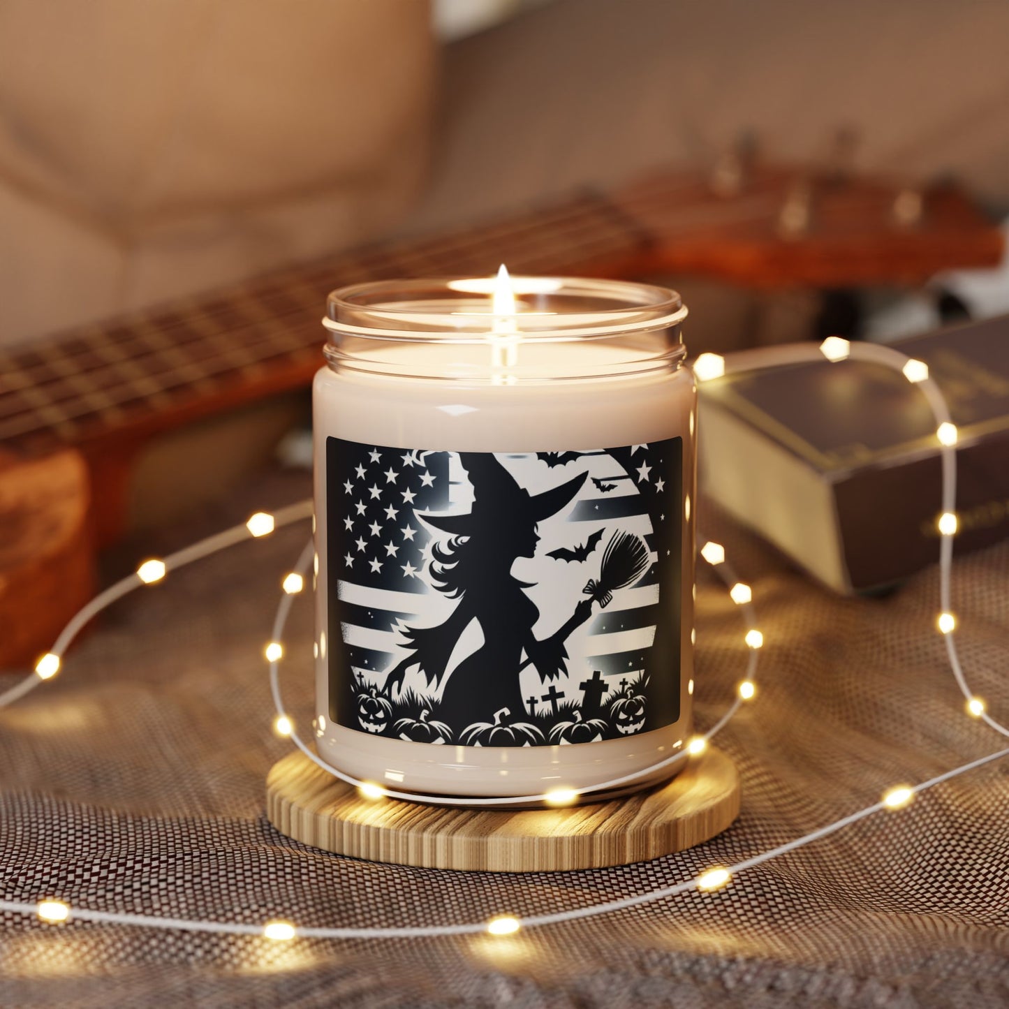 Flag Village Halloween Pretty Witch Scented Soy Candle, 9oz HW0042