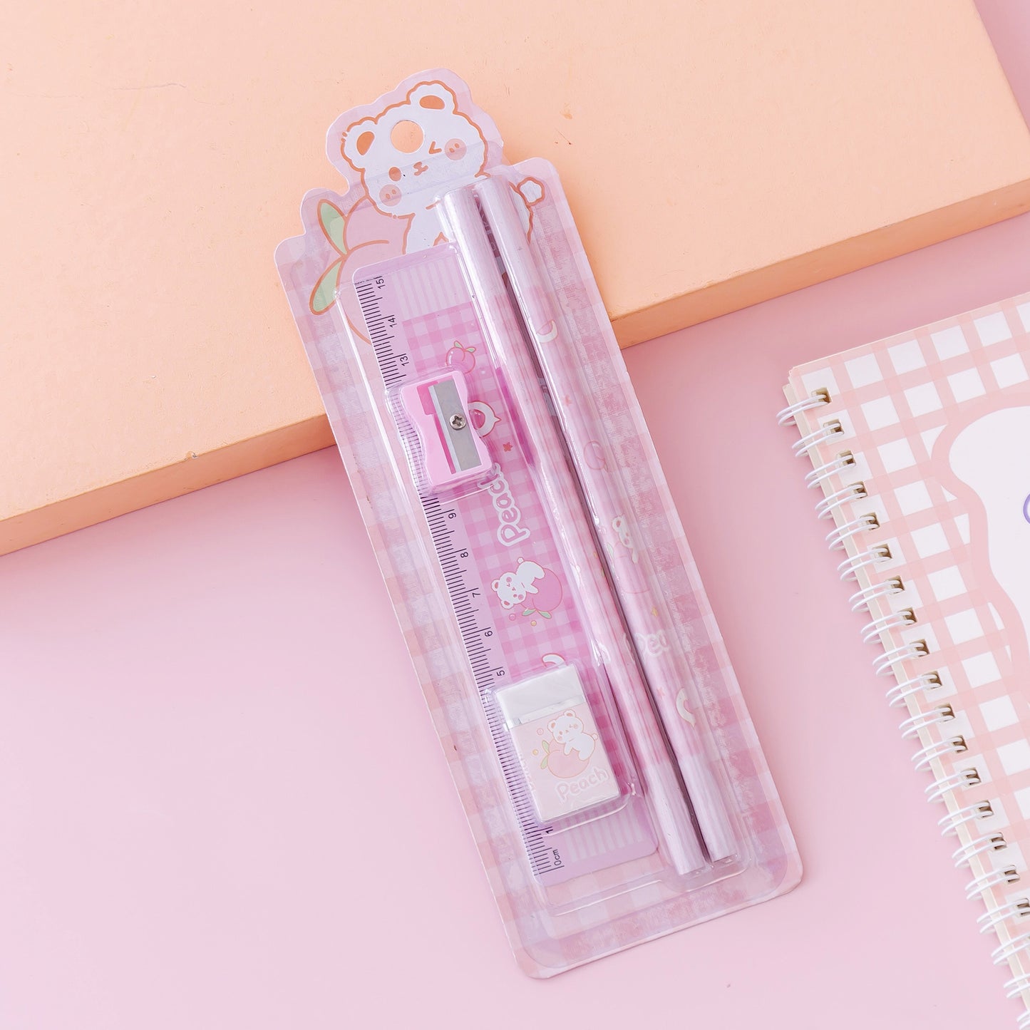 Flag Village Girl School Supplies Set Gift Box Gift Bag Primary School Pupil Pencil Stationery