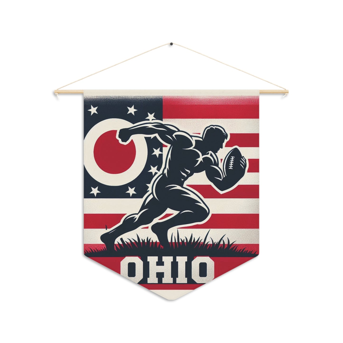 Flag Village Ohio State Flag Pennant Sporting Home Wall decoration OH0002