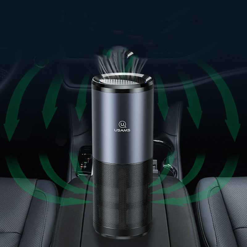 Flag Village Auto Tools Car Air Purifier Ionizer Negative Ion Aluminum Alloy Car Air Freshener Activated Carbon Formaldehyde Auto Air Clean Accessories