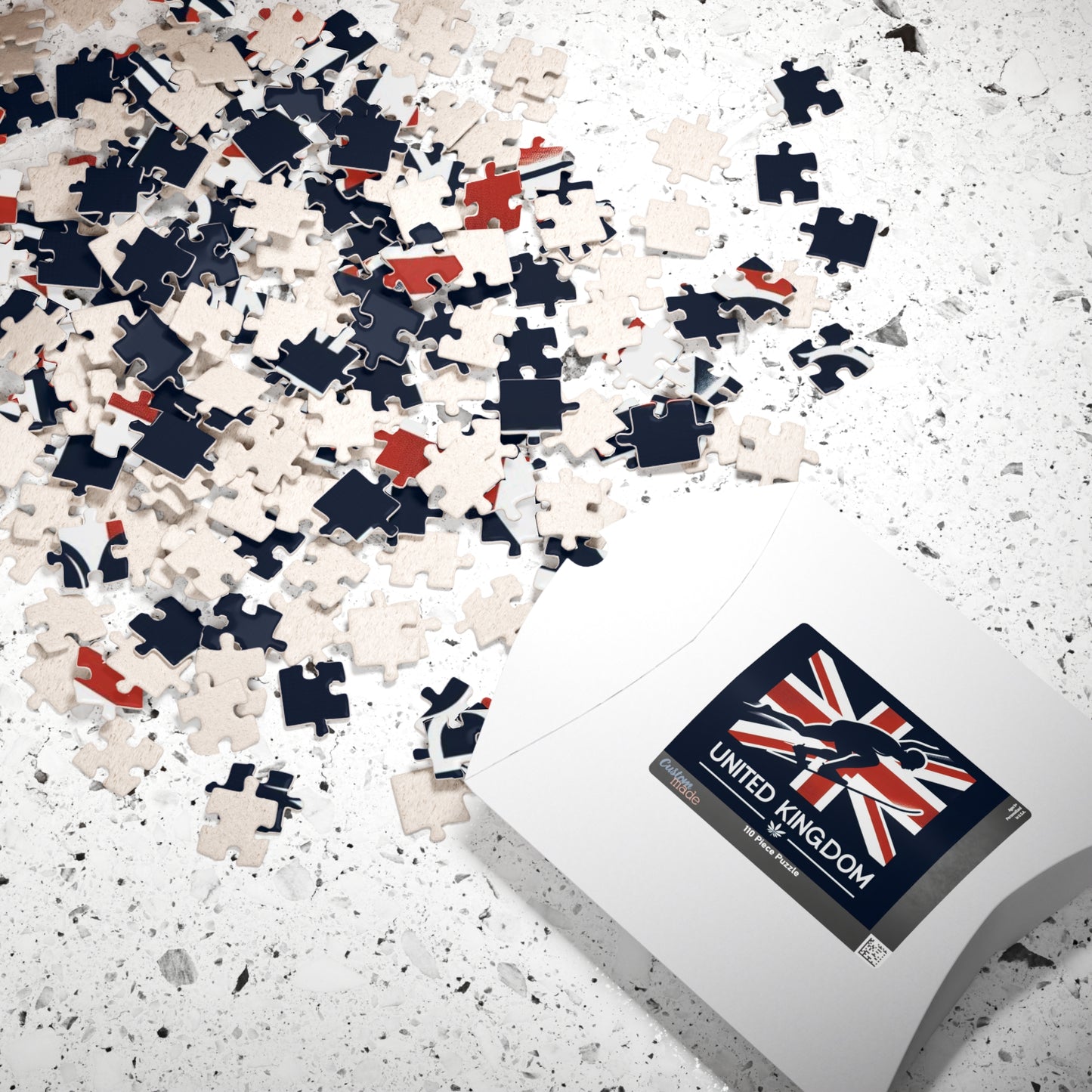 Flag Village United Kingdom Sporting Flag Puzzle (110, 252, 520, 1014-piece) UK0009