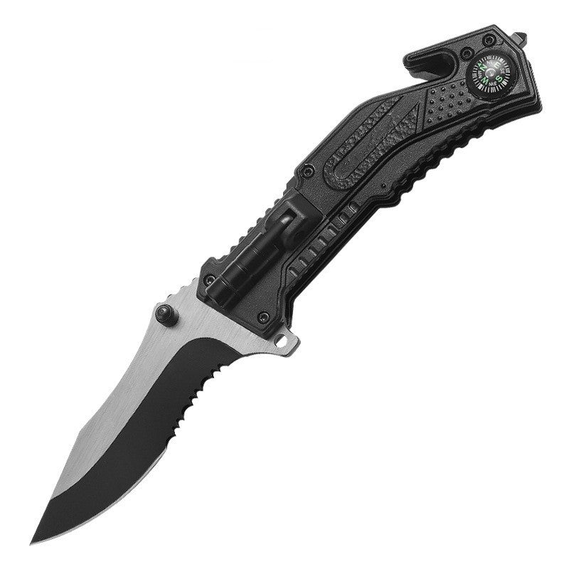 Flag Village Folding Knife Wilderness Survival Emergency Survival Knife