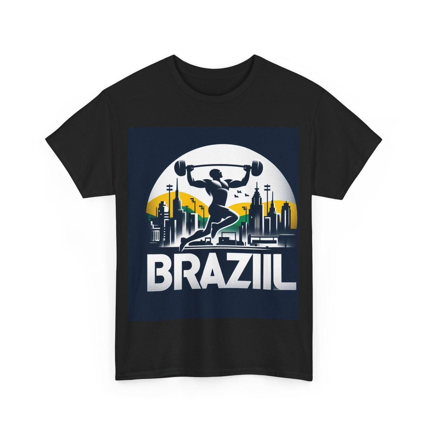 Flag Village Brazil Sporting Flag T-SHIRT Heavy Cotton Tee BRA0003