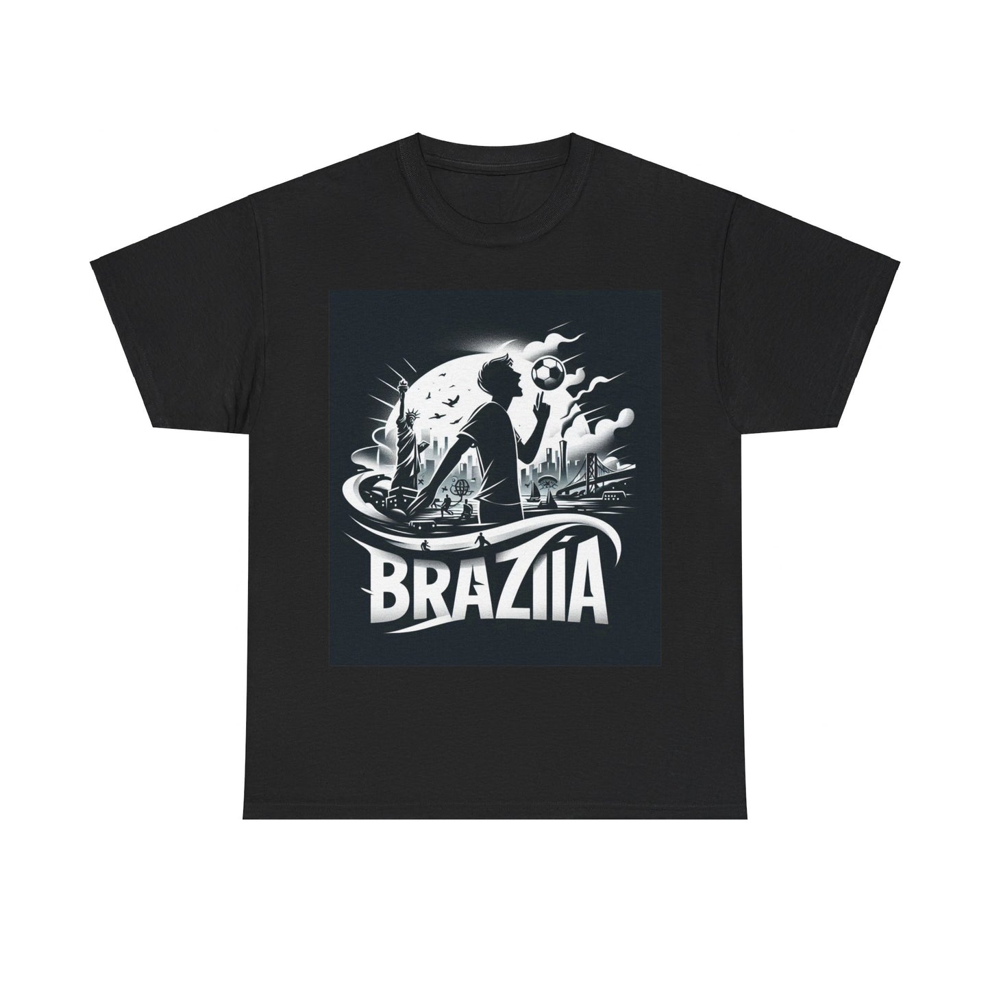 Flag Village Brazil Sporting Flag T-SHIRT Heavy Cotton Tee BRA0008