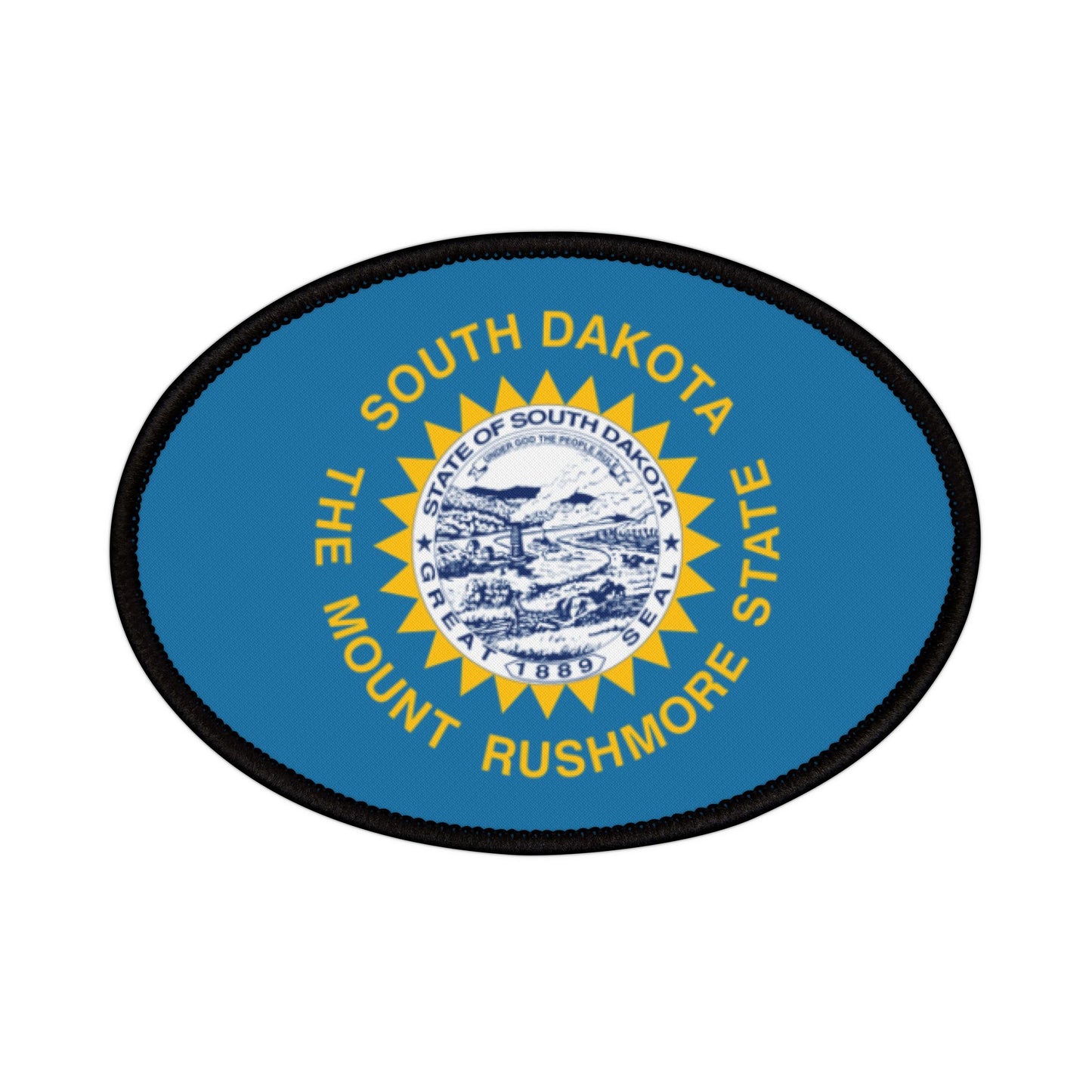 Flag Village South Dakota State Flag Embroidery Iron-On Patches