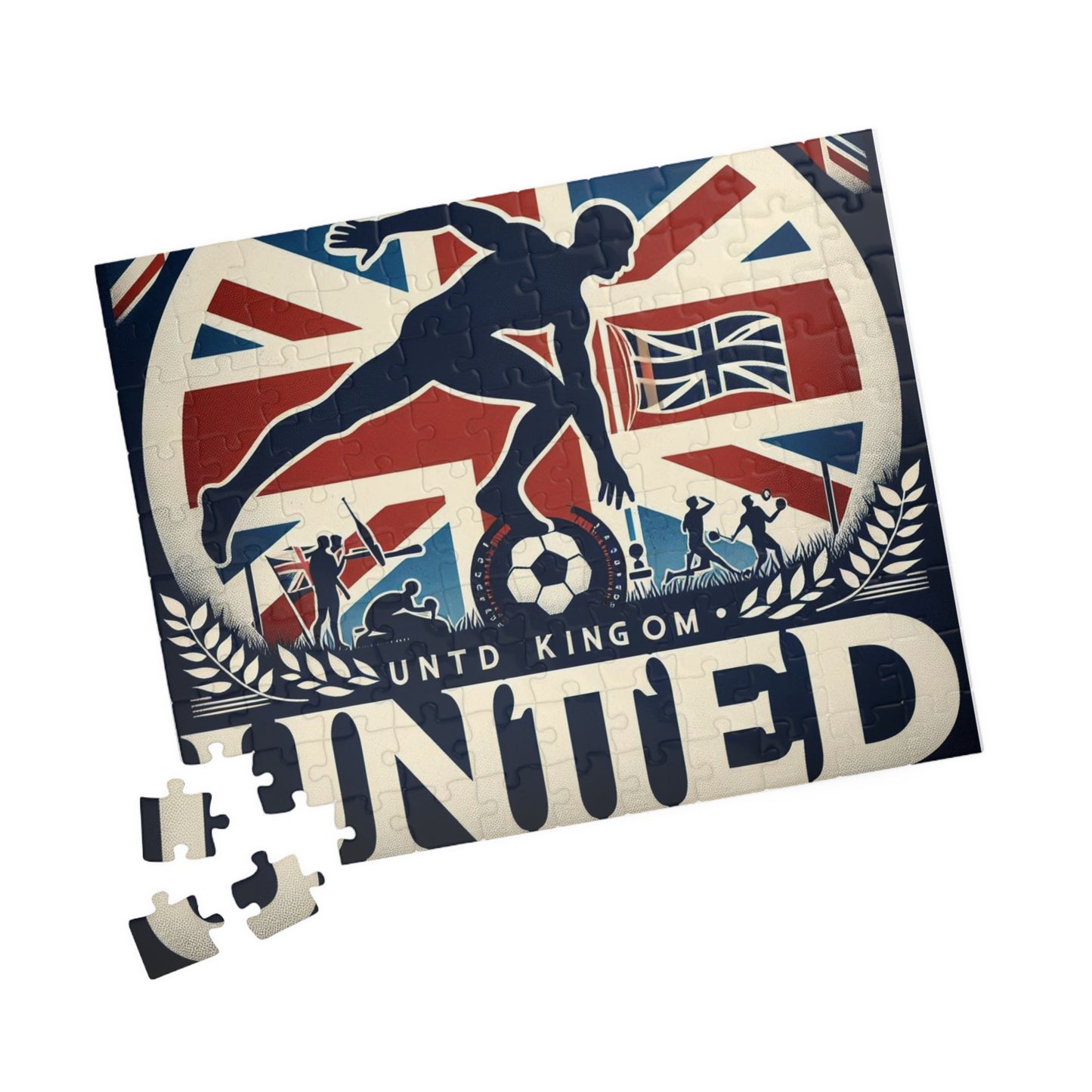 Flag Village United Kingdom Sporting Flag Puzzle (110, 252, 520, 1014-piece) UK0018