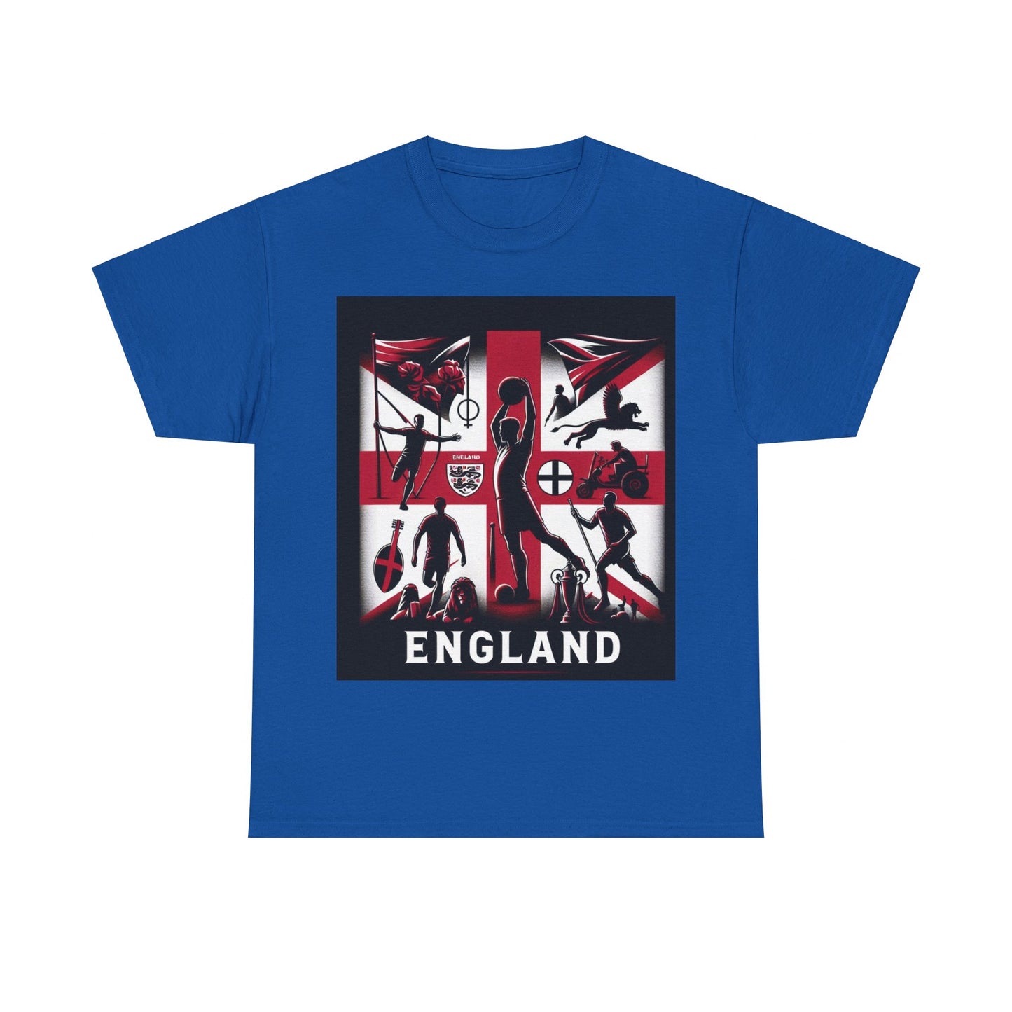 Flag Village England Sporting Flag T-SHIRT Heavy Cotton Tee GBR0005