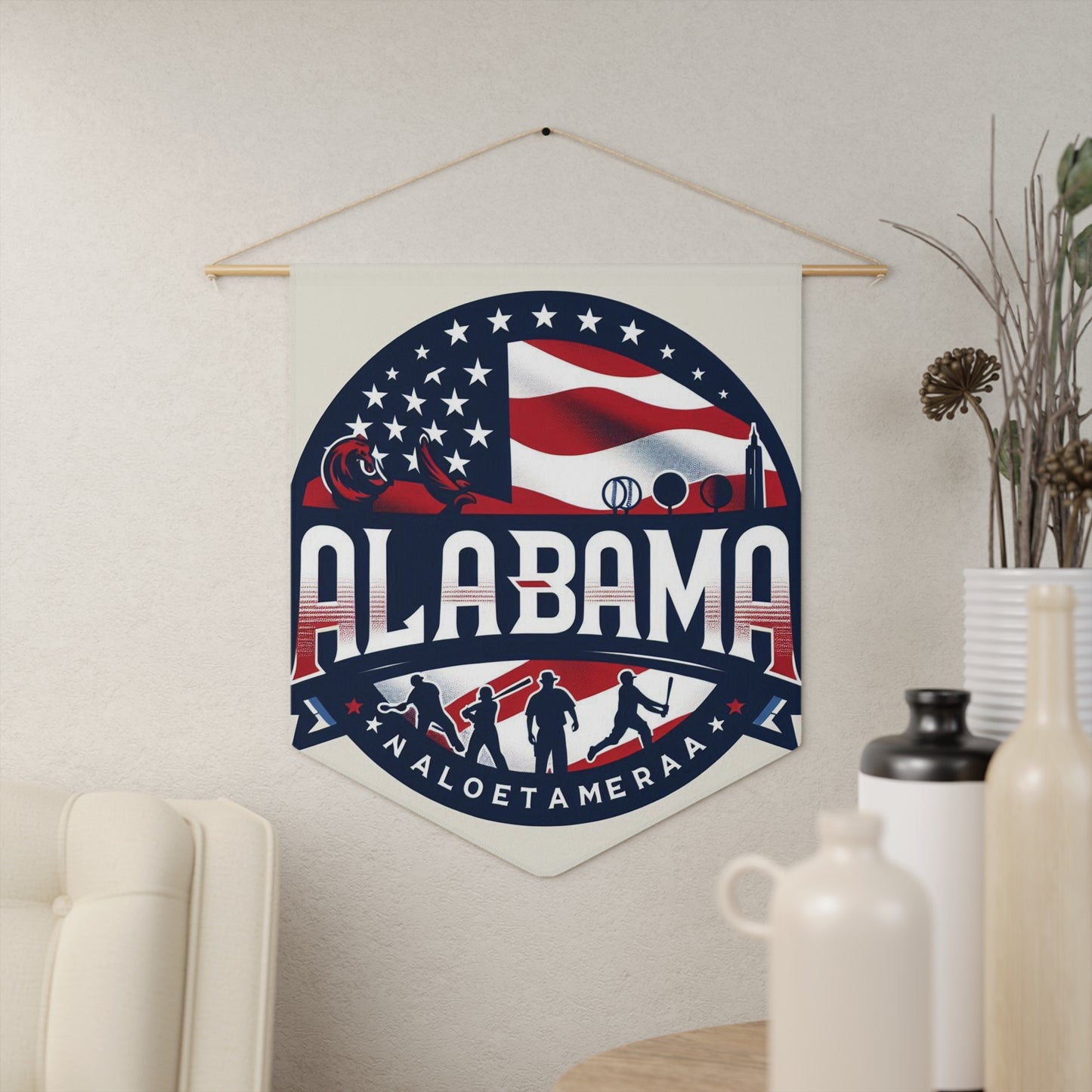 Flag Village Alabama State Flag Pennant Sporting Home Wall decoration AL0001