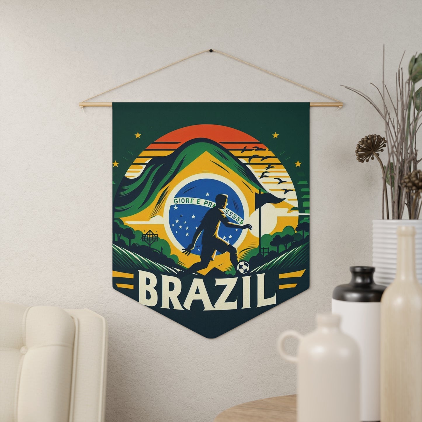 Flag Village Brazil Flag Pennant Sporting Home Wall decoration BRA0013