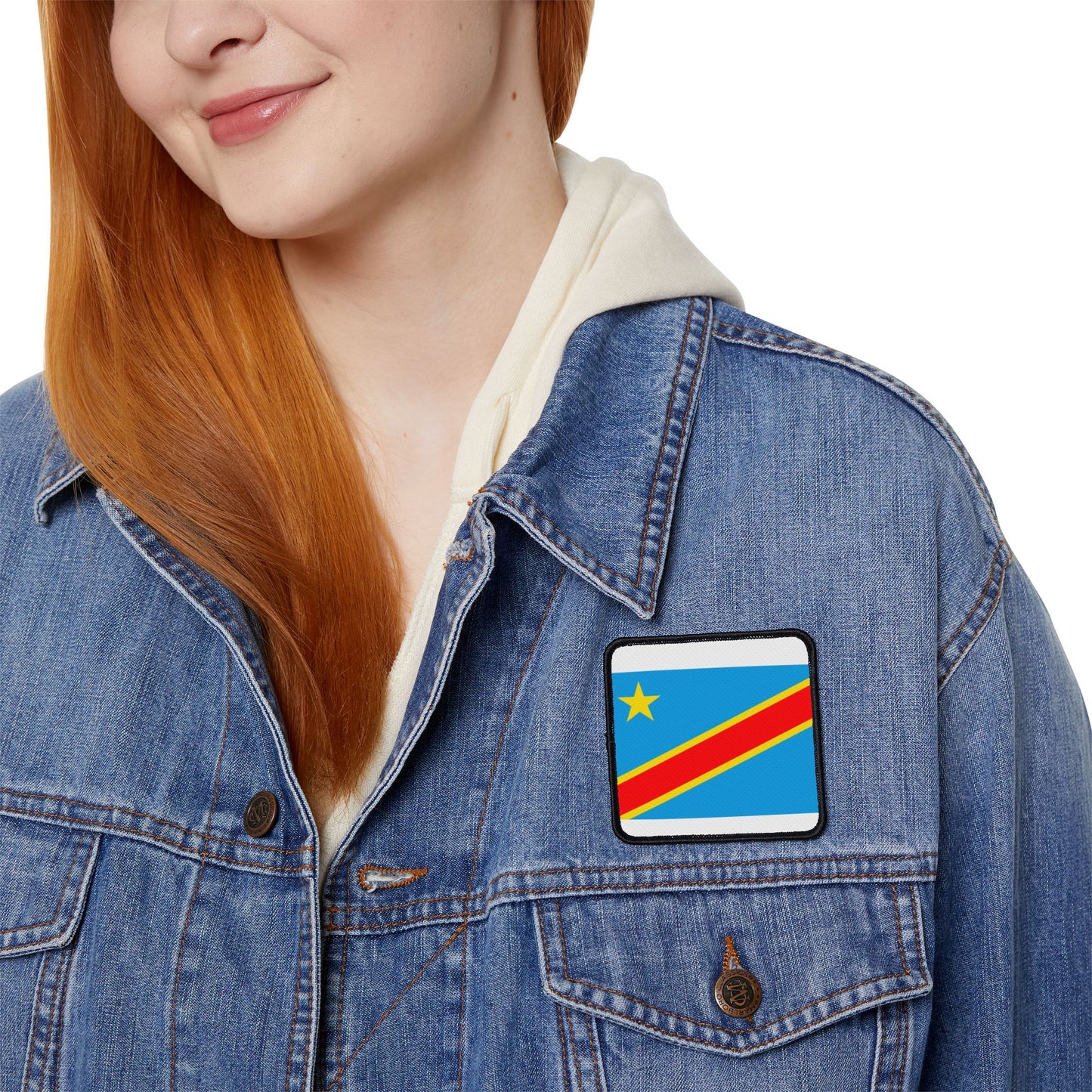 Flag Village Democratic Republic Of The Congo Flag Embroidery Iron-On Patches