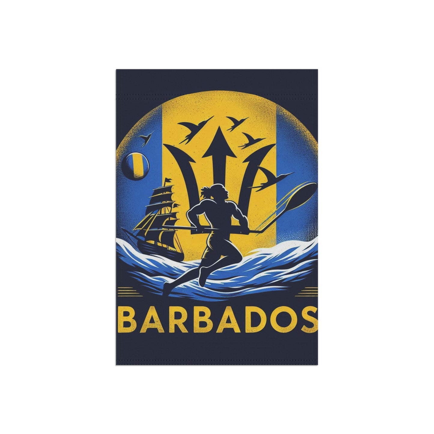 Flag Village Barbados Flag Sporting Garden & House Banner BRB0003