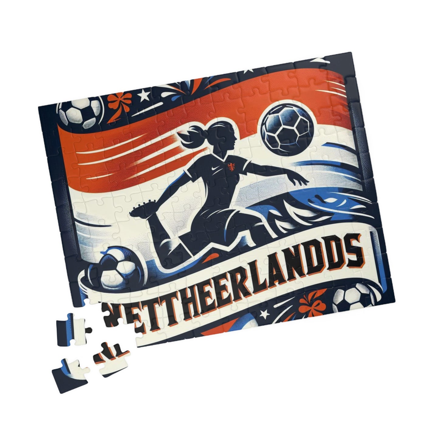 Flag Village Netherlands Sporting Flag Puzzle (110, 252, 520, 1014-piece) NLD0001