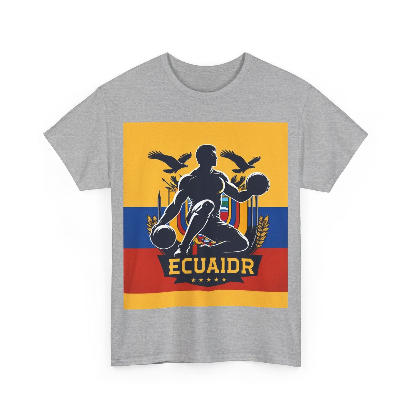 Flag Village Ecuador Sporting Flag T-SHIRT Heavy Cotton Tee ECU0004