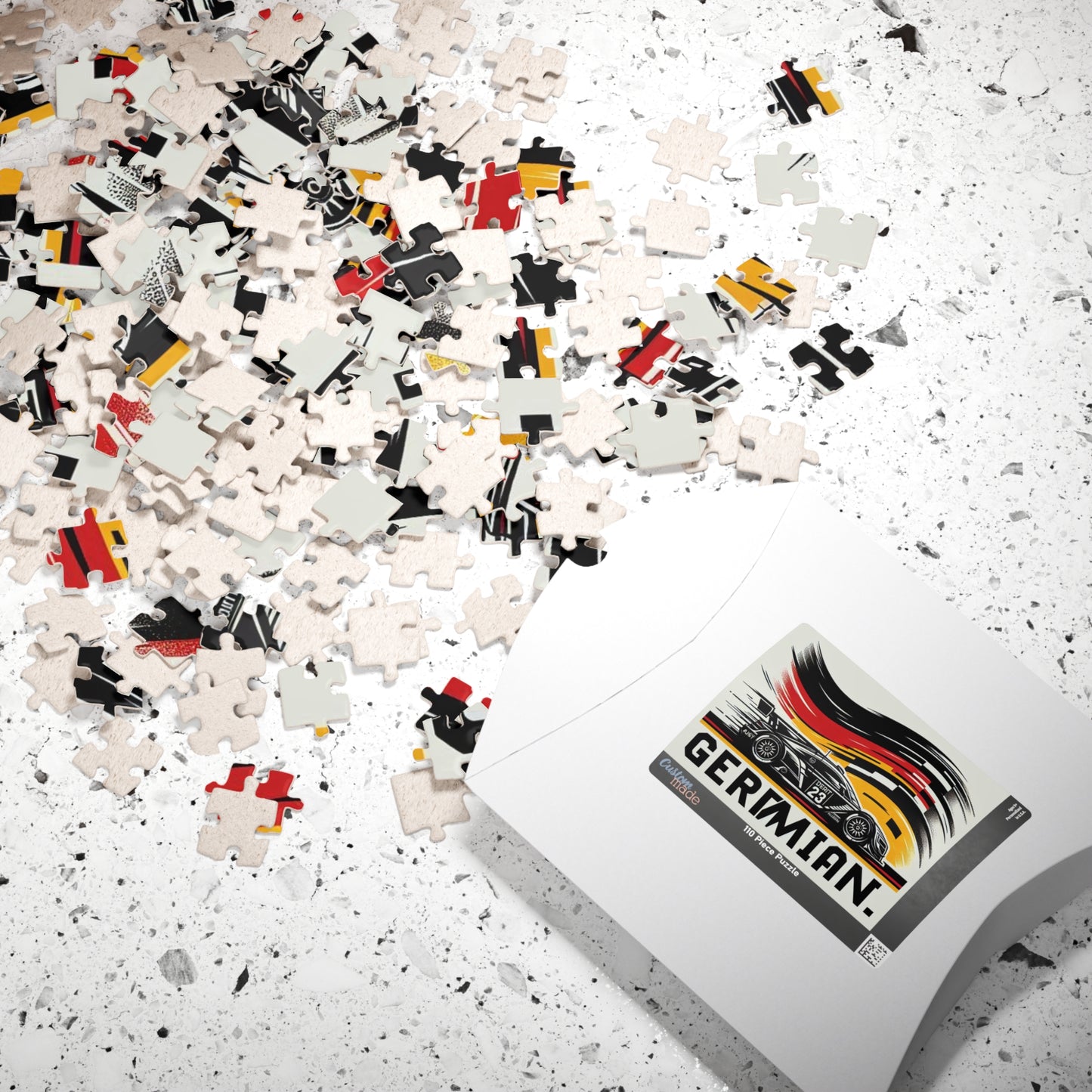 Flag Village Germany Racing Car Sporting Flag Puzzle (110, 252, 520, 1014-piece) DEU0012