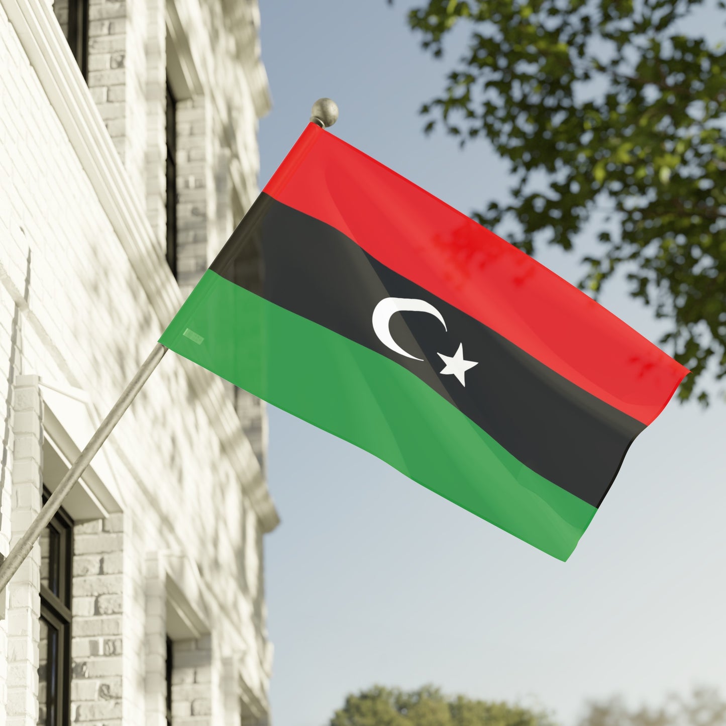 Flag Village Libya Flag 18" x 12" / 36" x 24" / 60" x 36"