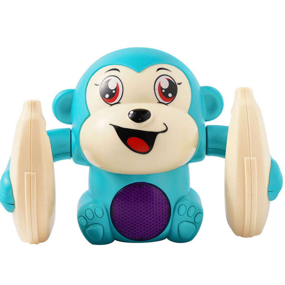 Flag Village Baby Toys Electric Tumbling Monkey Light Music Puzzle Sound Tipping Monkey Kids Toys Early Educational Toys For Children Gifts