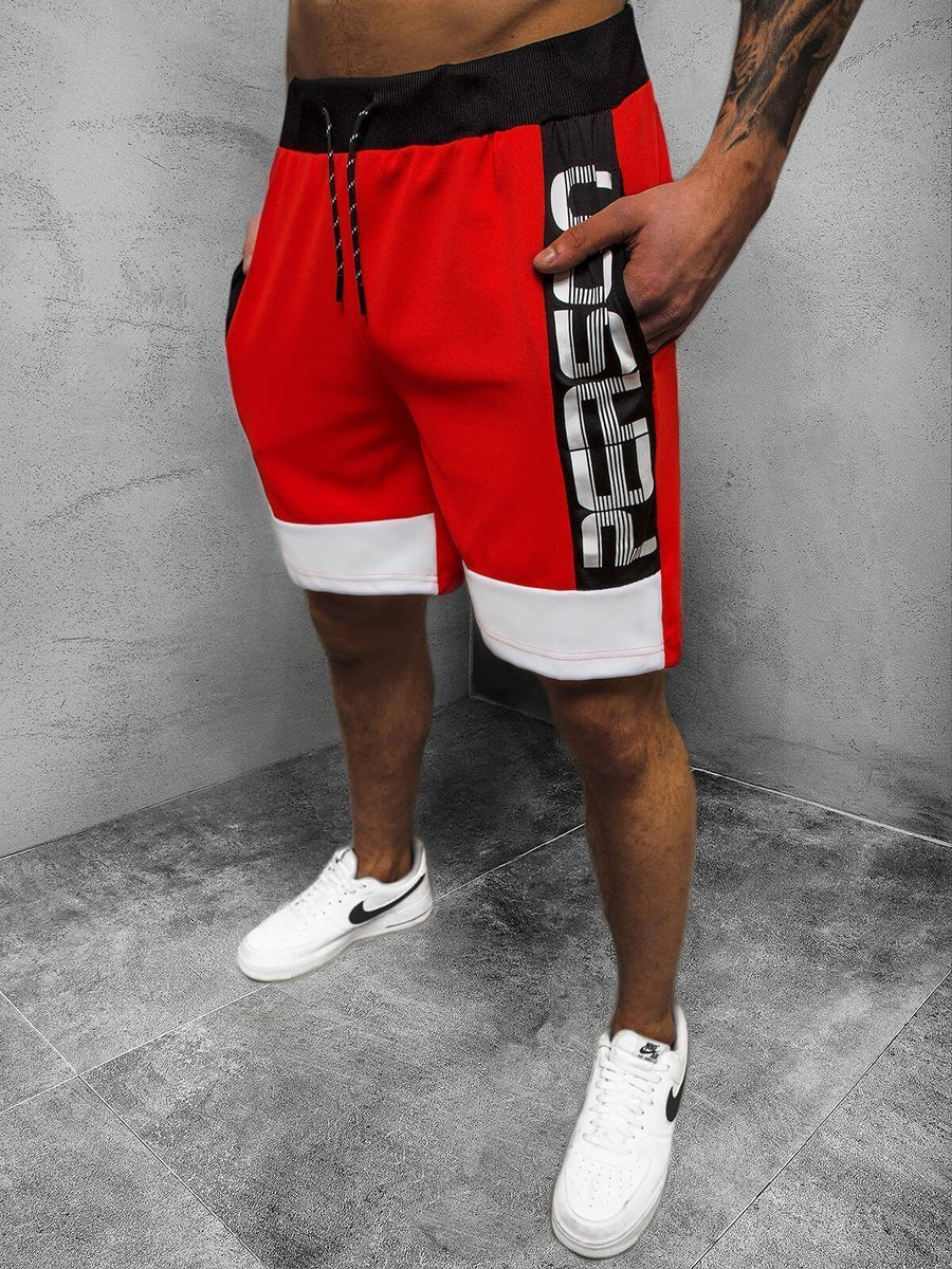 Flag Village Men's Shorts Sports Fitness Running Shorts Five-point Pants