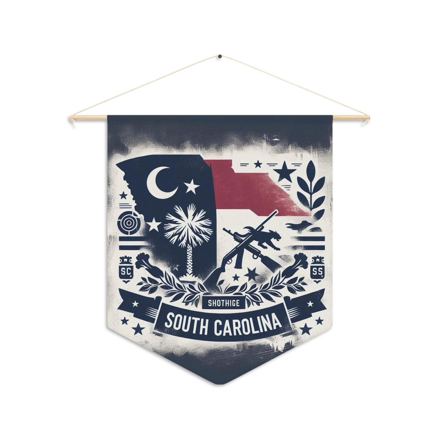 Flag Village South Carolina State Flag Pennant Sporting Home Wall decoration SC0001