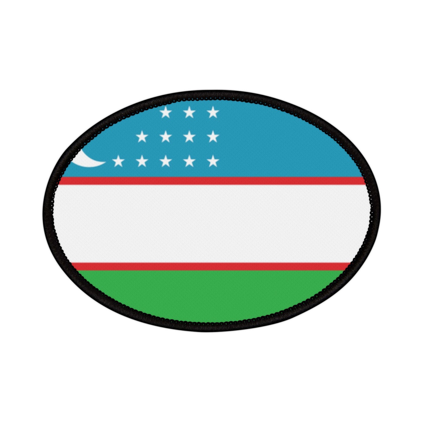 Flag Village Uzbekistan Flag Embroidery Iron-On Patches