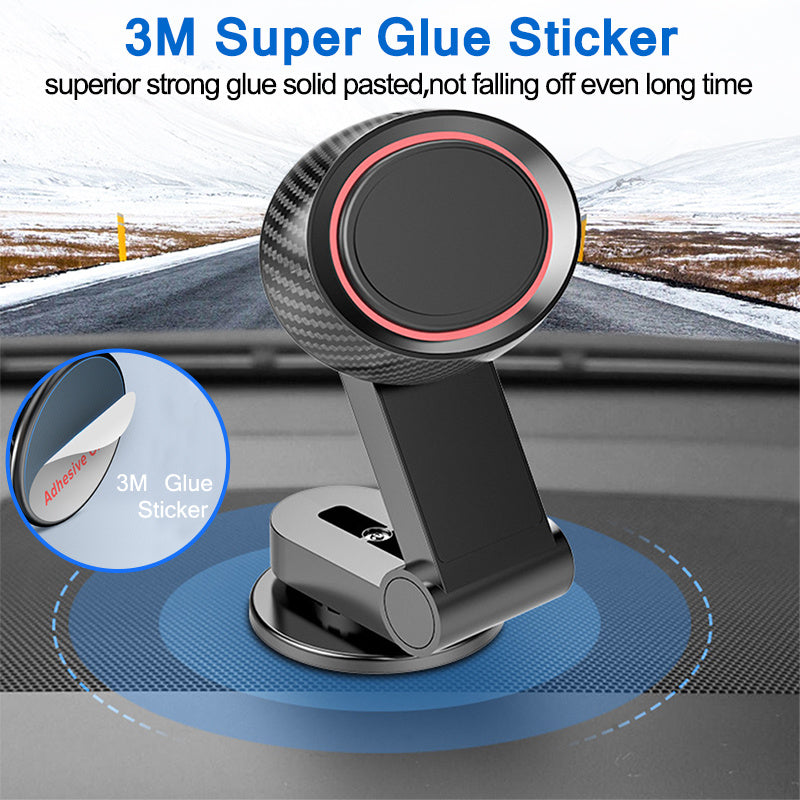 Flag Village Auto Tools 360 Degree Rotating Desktop Folding Magnetic Car Navigation Mobile Phone Holder Car Dashboard Support Frame Auto Accessories