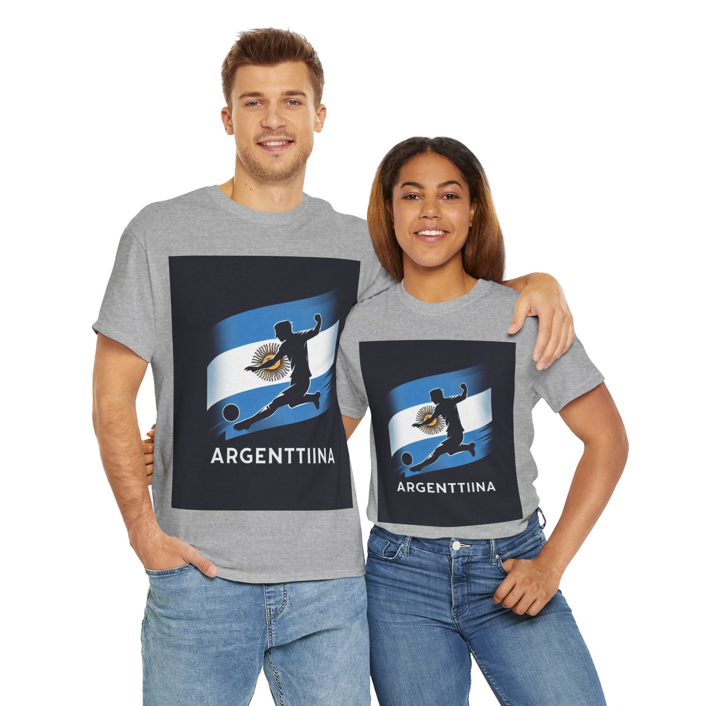Flag Village Argentina Sporting Flag T-SHIRT Heavy Cotton Tee ARG0003