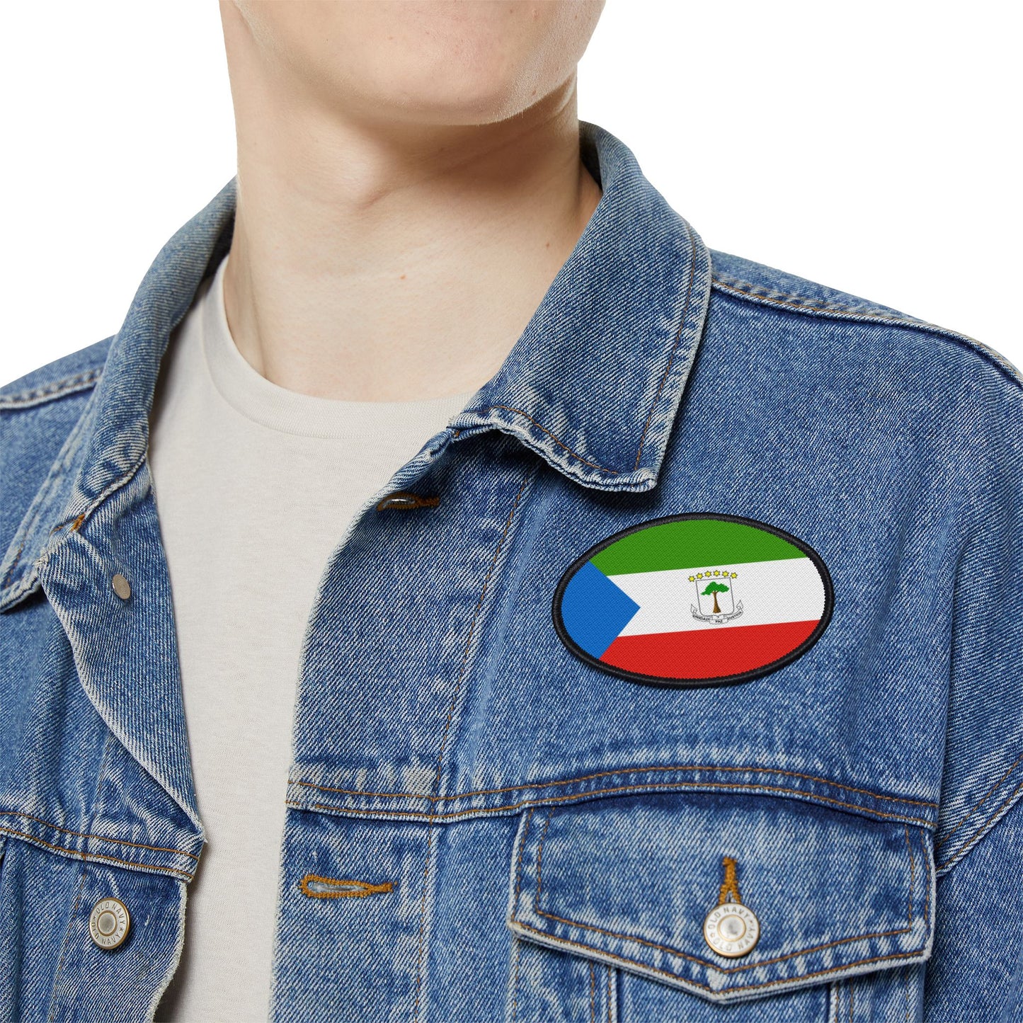 Flag Village Equatorial Guinea Flag Embroidery Iron-On Patches