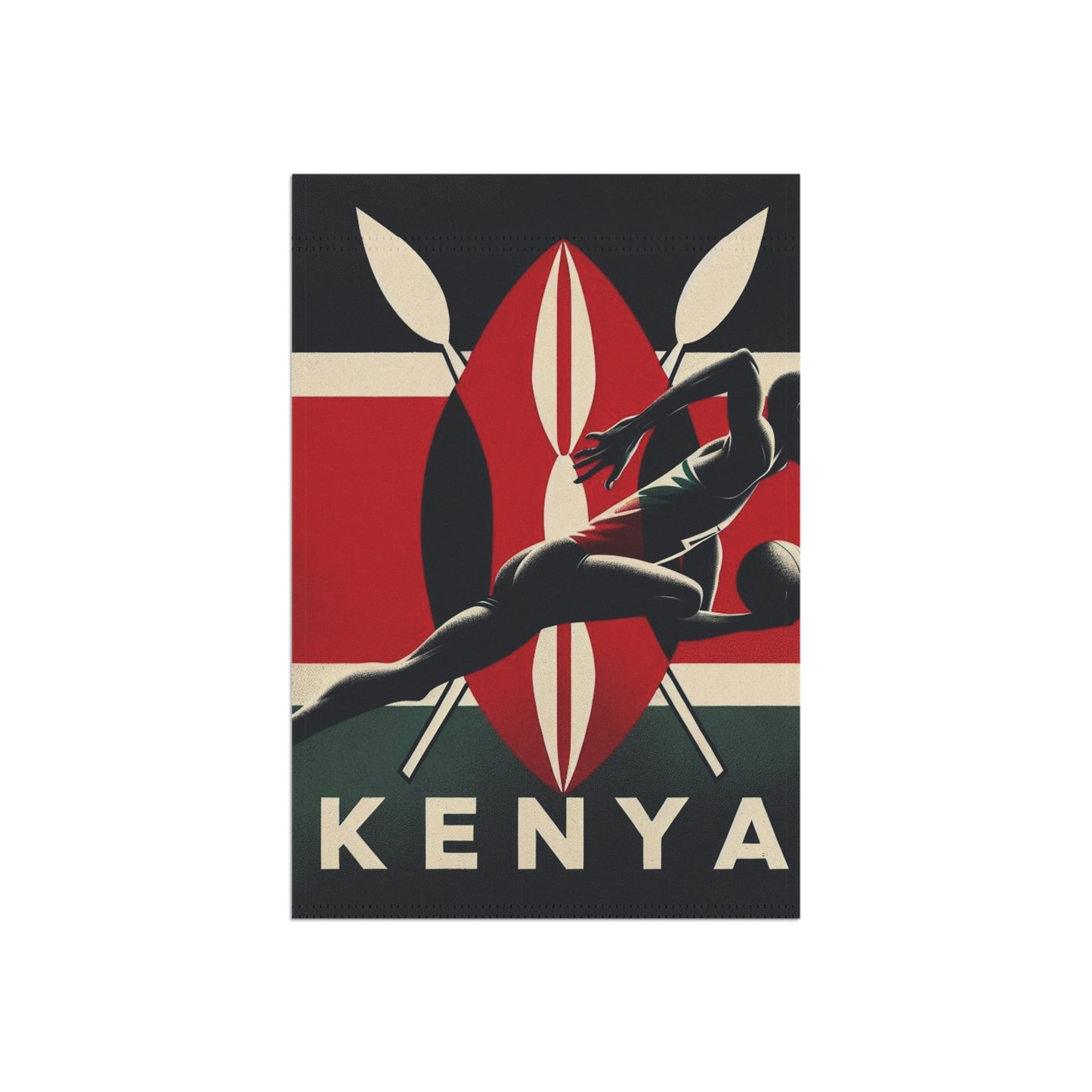 Flag Village KENYA Flag Sporting Garden & House Banner KEN0003