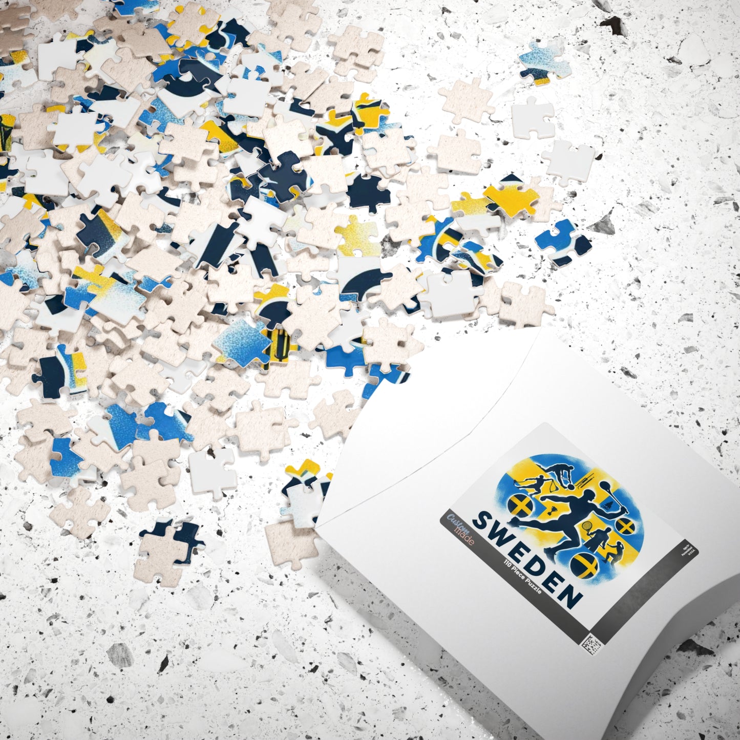 Flag Village Sweden Sporting Flag Puzzle (110, 252, 520, 1014-piece) SWE0006