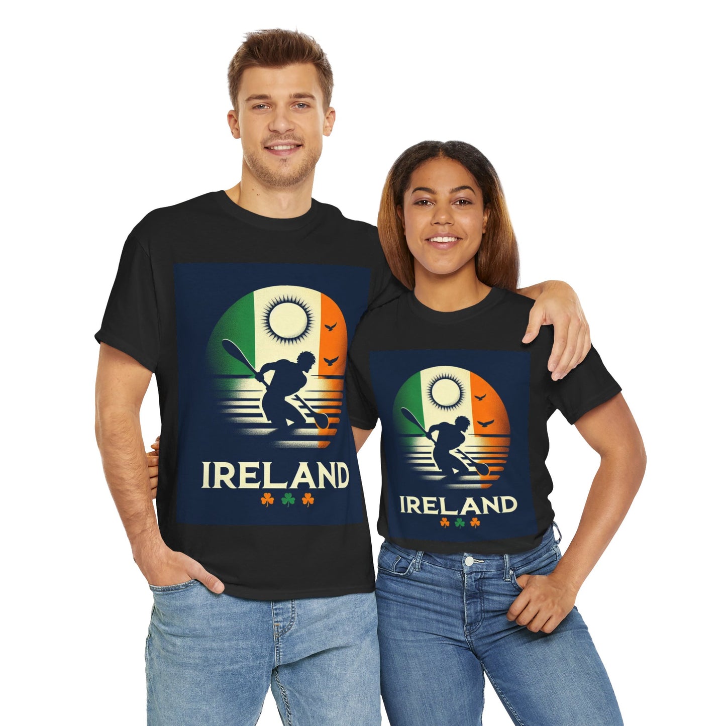 Flag Village Ireland Sporting Flag T-SHIRT Heavy Cotton Tee IRL0006