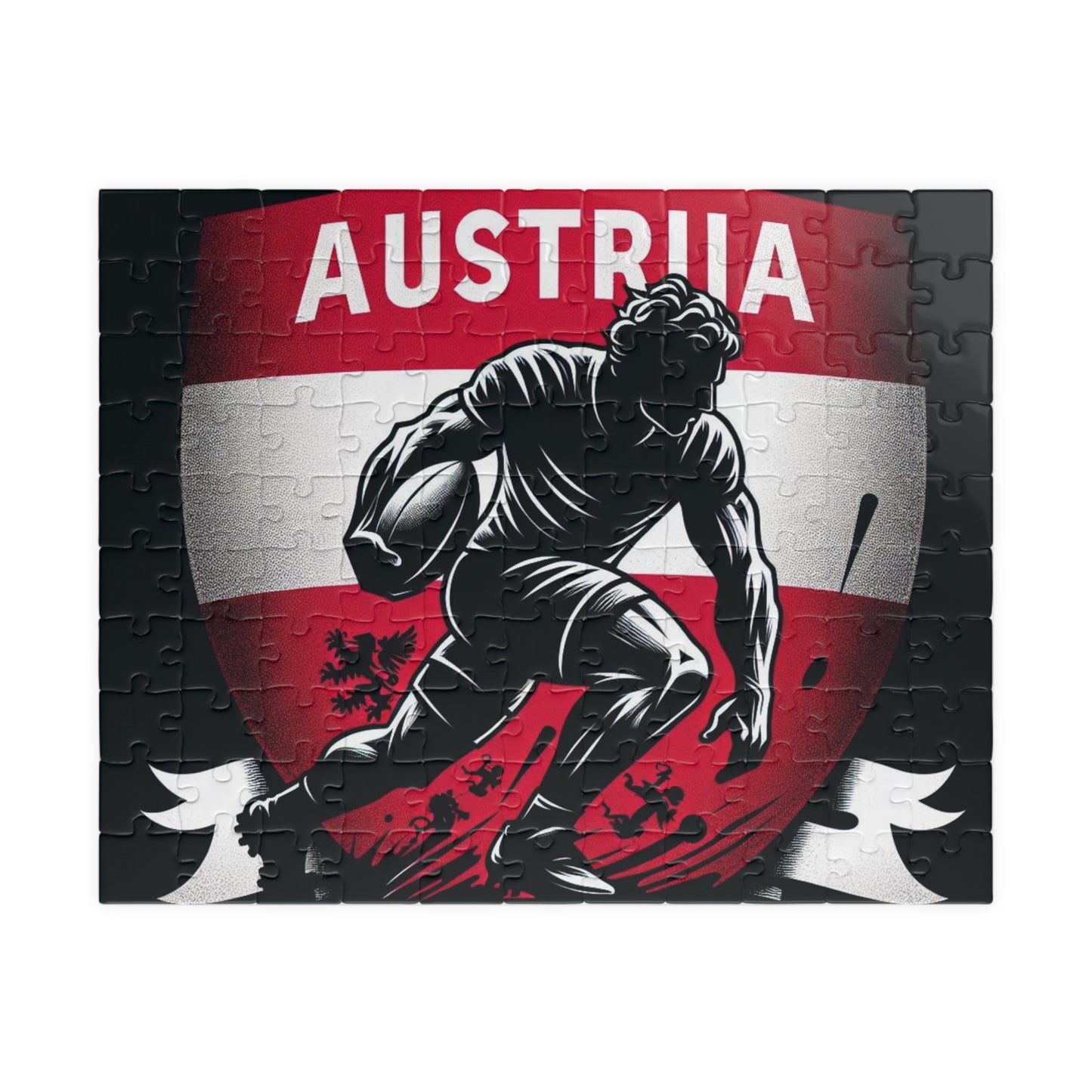 Flag Village Austria Sporting Flag Puzzle (110, 252, 520, 1014-piece) AUT0001