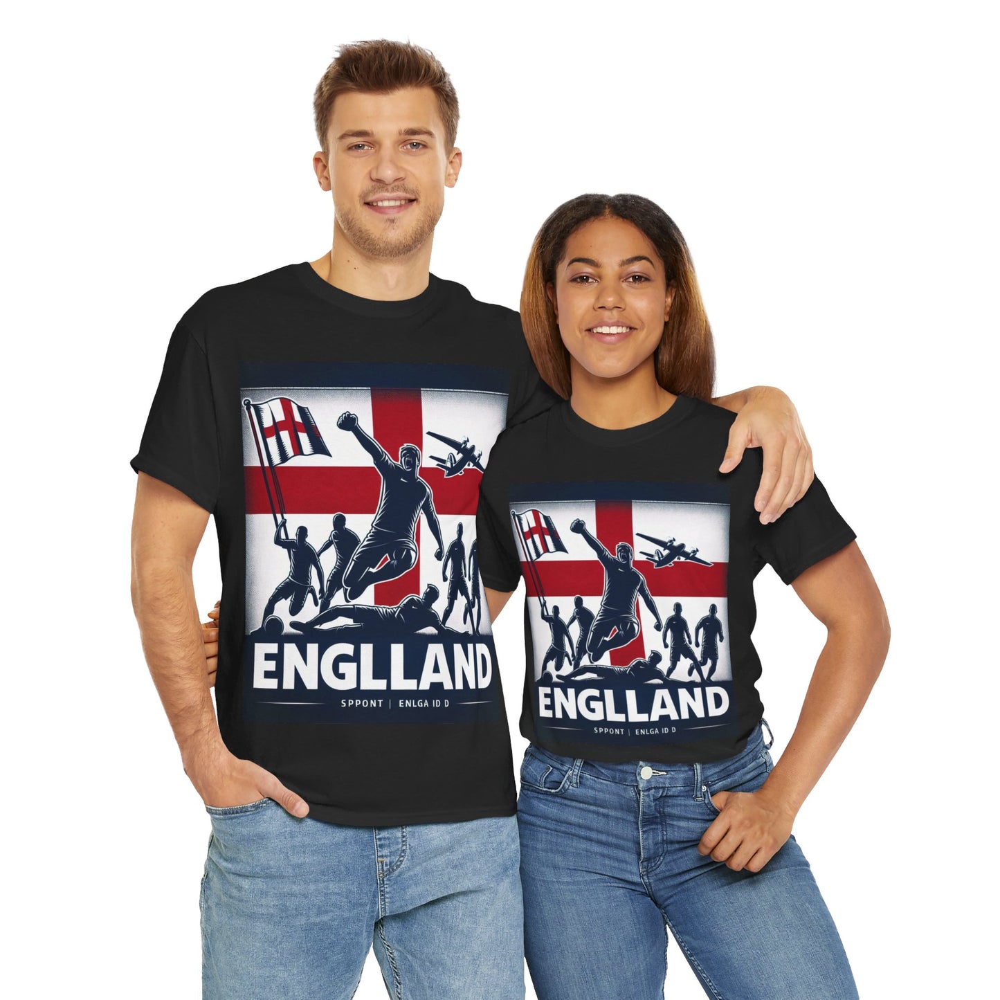 Flag Village England Sporting Flag T-SHIRT Heavy Cotton Tee GBR0007