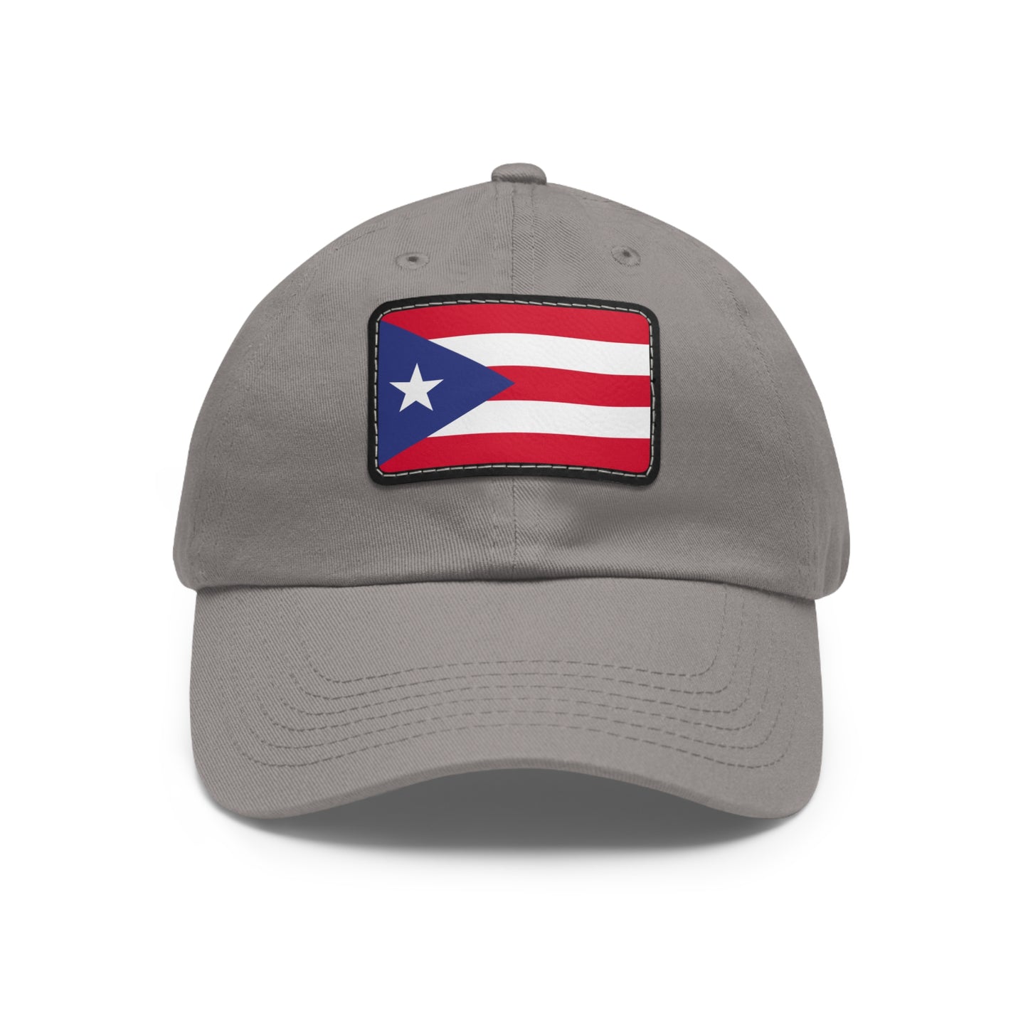 Flag Village Puerto Rico Flag Hat Cap with Leather Patch