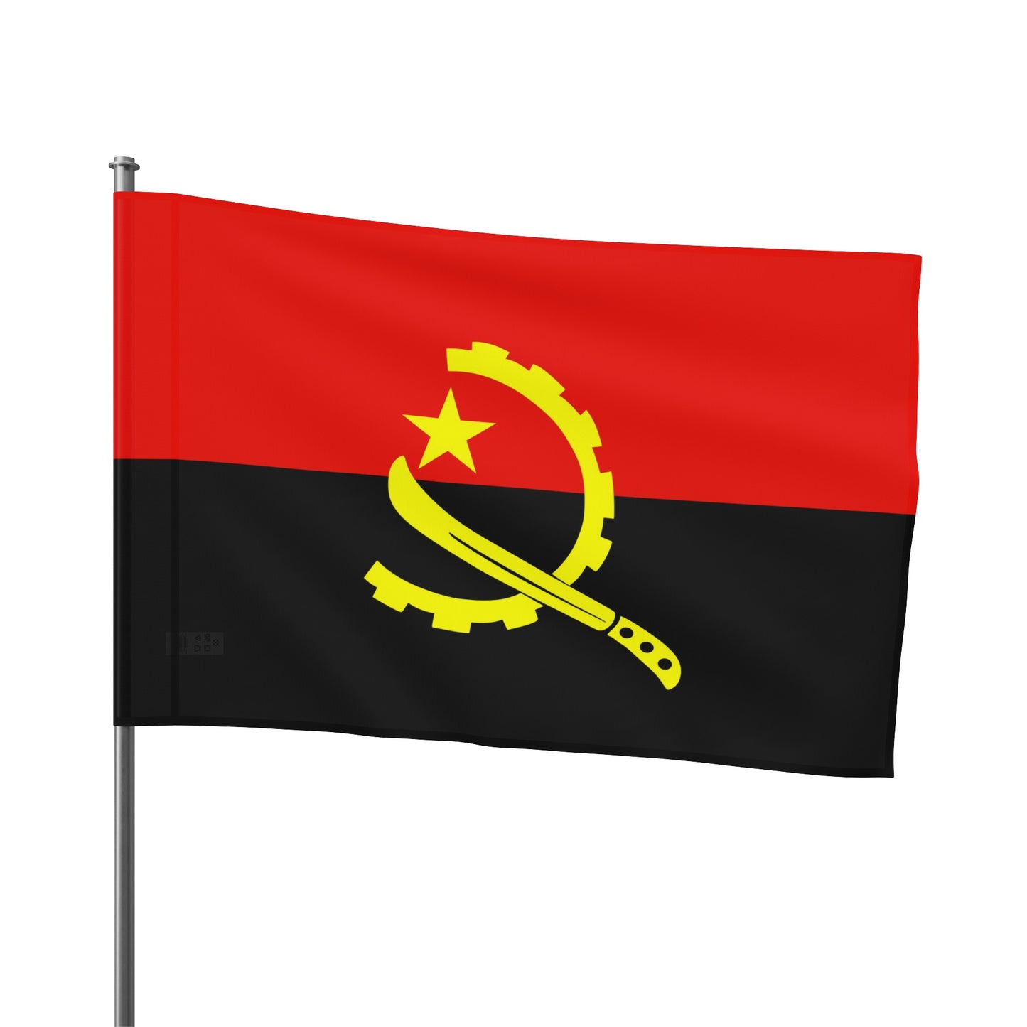 Flag Village Angola Flag 18" x 12" / 36" x 24" / 60" x 36"
