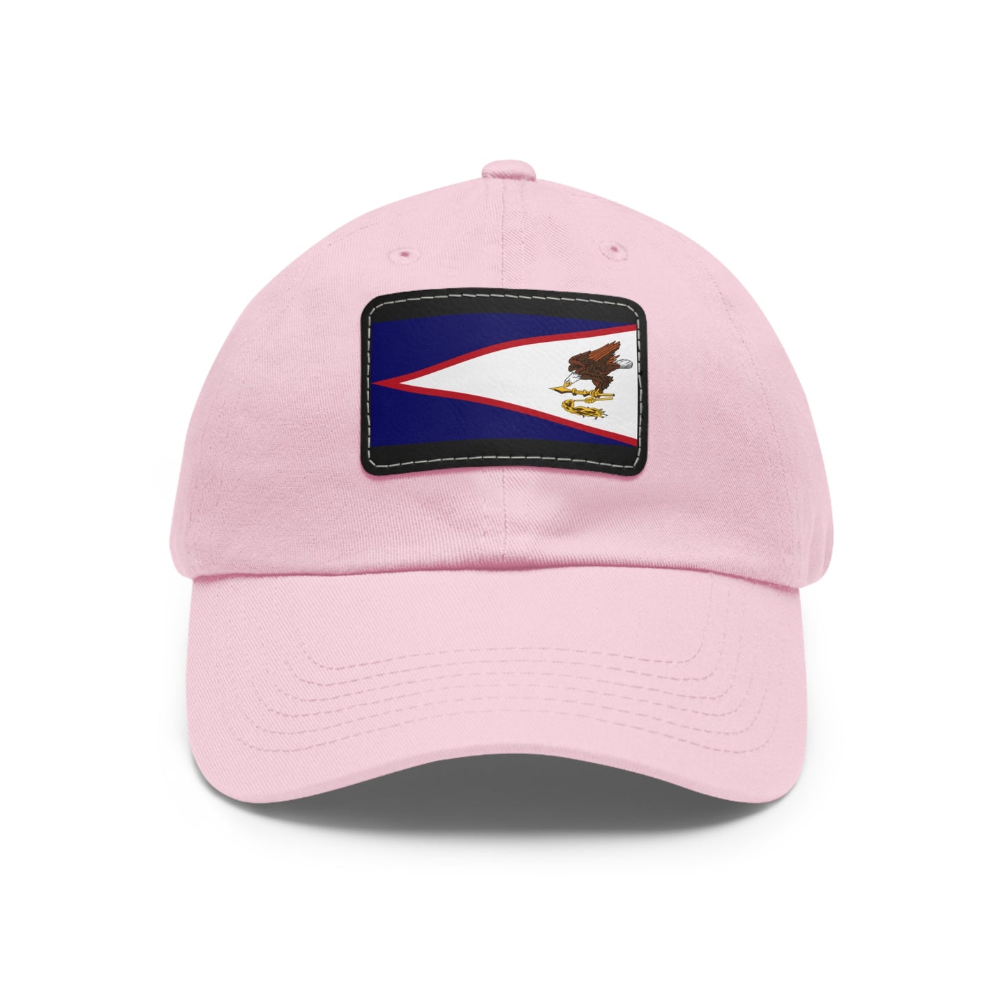 Flag Village USA American Samoa State Flag Hat Cap with Leather Patch