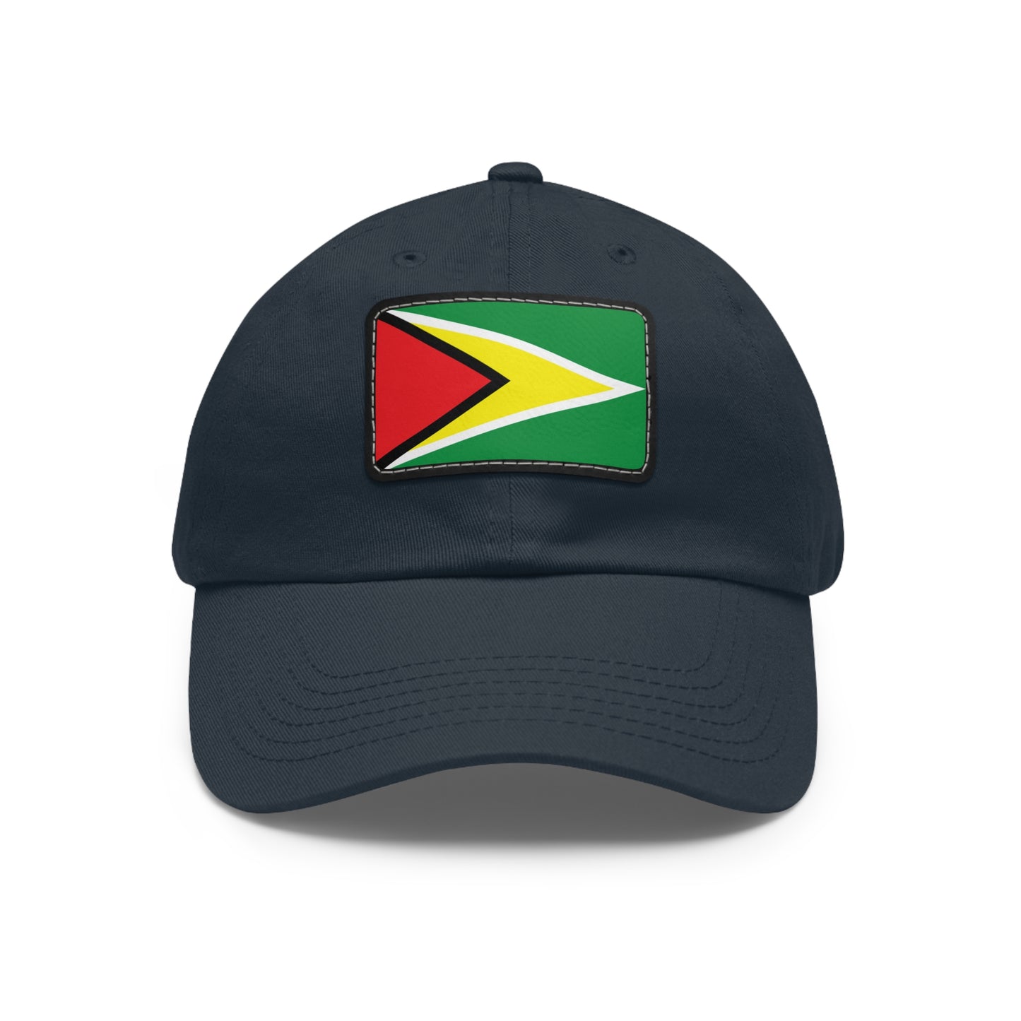 Flag Village Guyana Flag Hat Cap with Leather Patch