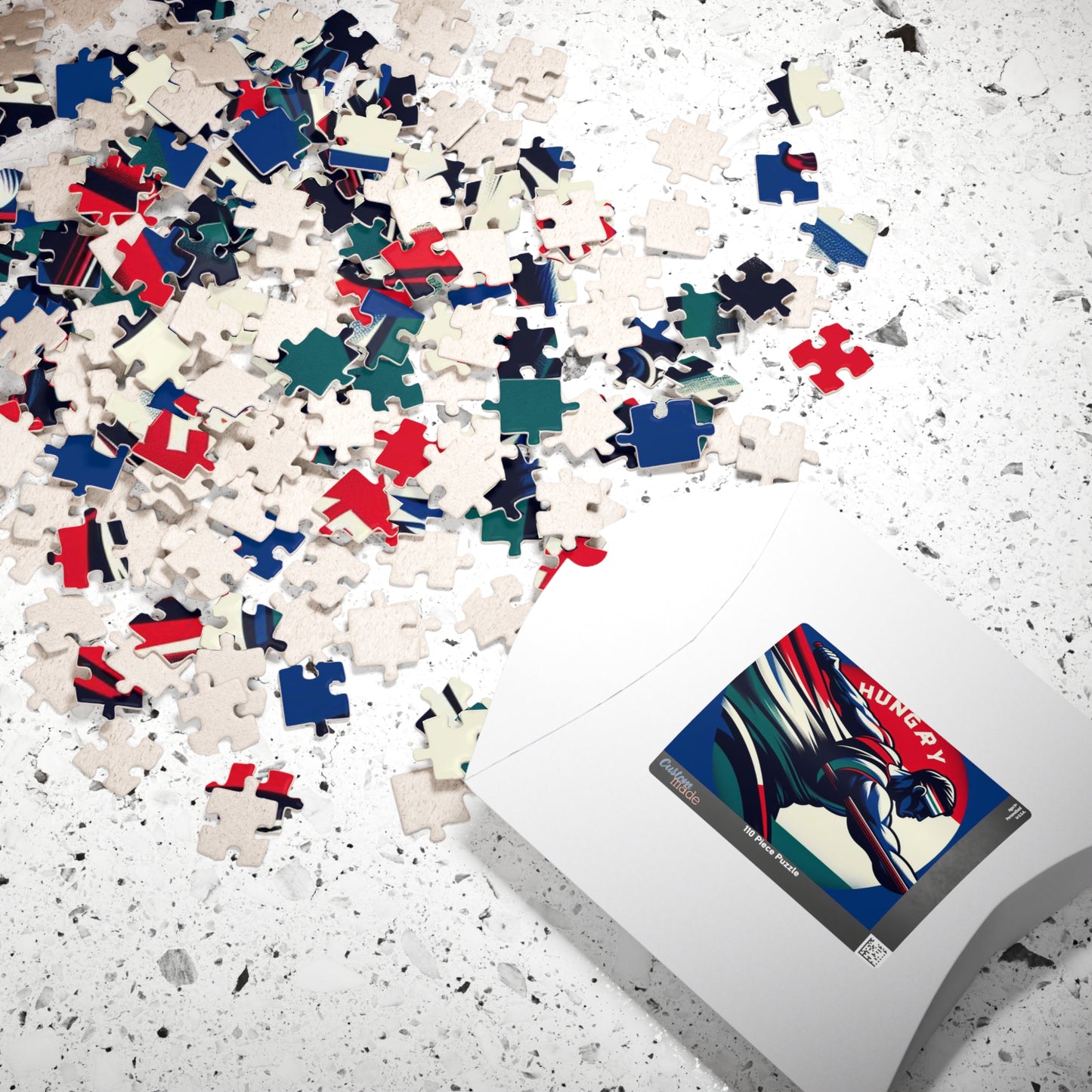 Flag Village Hungary Sporting Flag Puzzle (110, 252, 520, 1014-piece) HUN0002