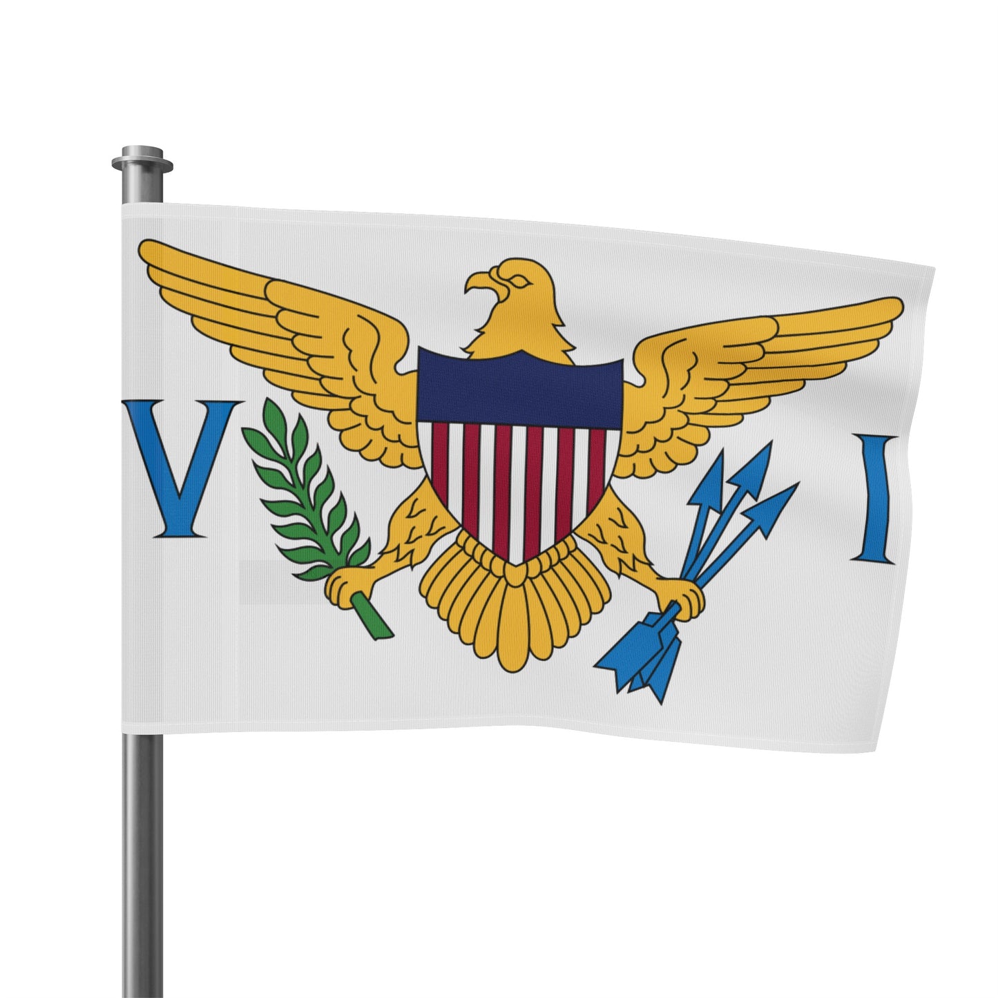 Flag Village USA U.S. Virgin Islands State Flag 18" x 12" / 36" x 24" / 60" x 36"