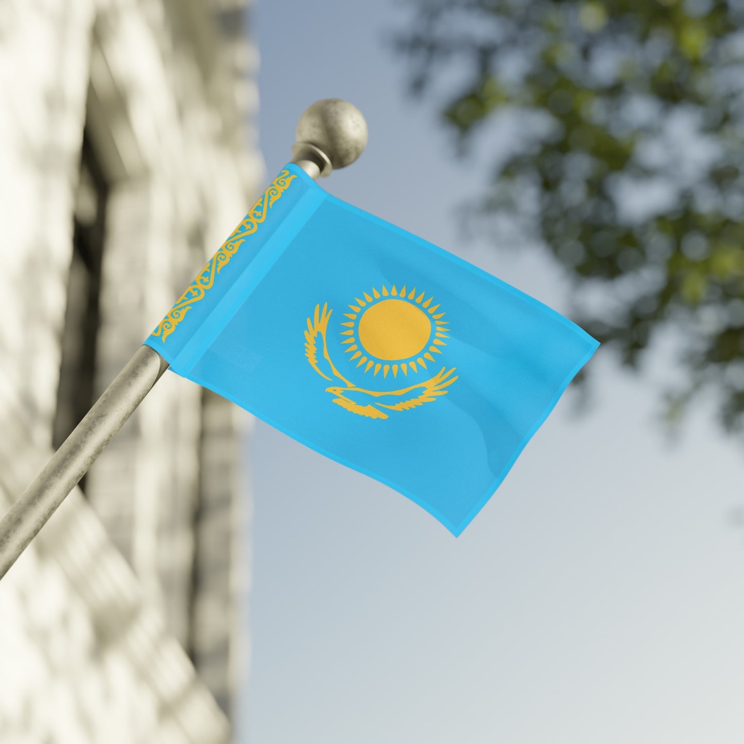 Flag Village Kazakhstan Flag 18" x 12" / 36" x 24" / 60" x 36"