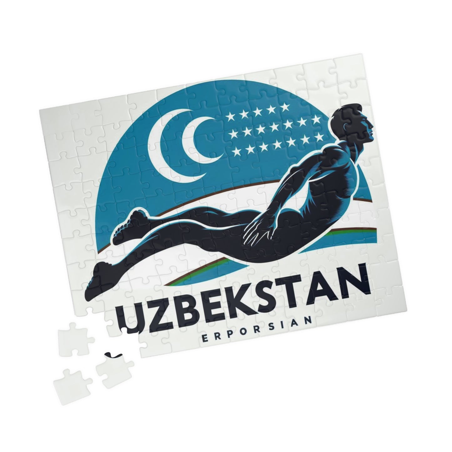 Flag Village Uzbekistan Sporting Flag Puzzle (110, 252, 520, 1014-piece) UZB0005