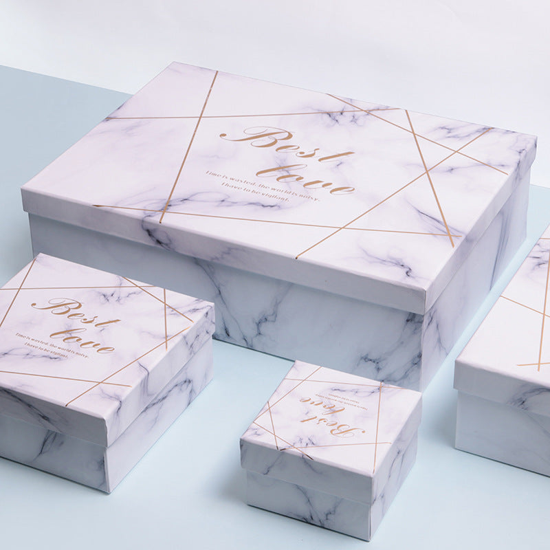 Flag Village Marbled Valentine's Day Gift Box